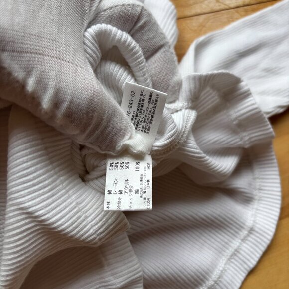 Burberry Girls' White Cotton Undershirt – Size 80cm - Picture 12 of 15